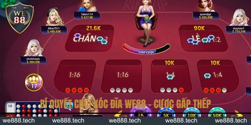 Bí quyết chơi xóc đĩa KUBET - Cược gấp thếp