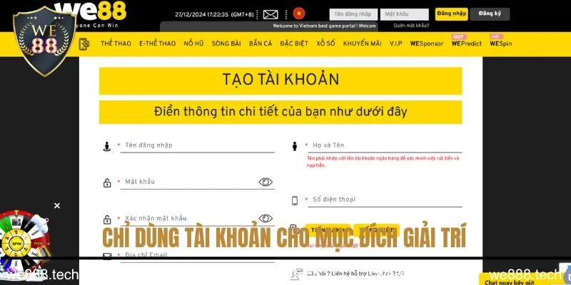 Hướng dẫn đăng ký KUBET - Chỉ dùng tài khoản cho mục đích giải trí
